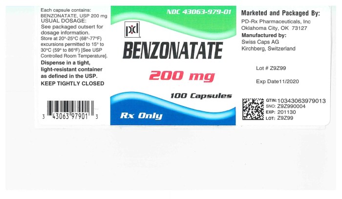 Benzonatate 200 mg