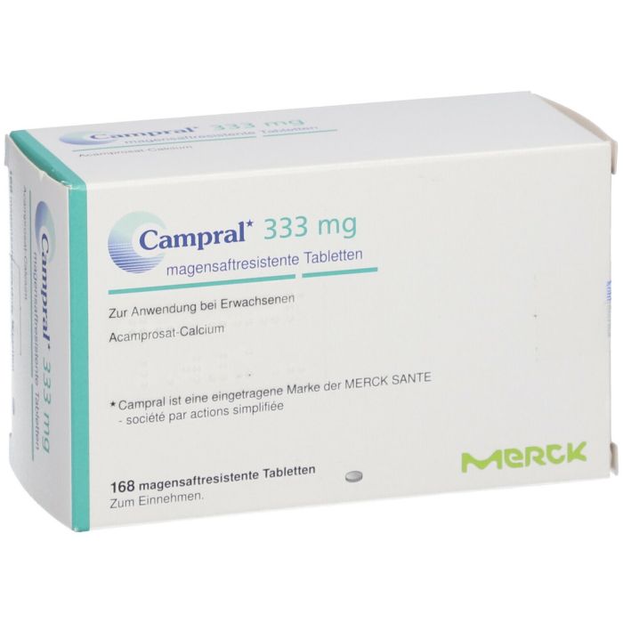 Information tablet acamprosate calcium label