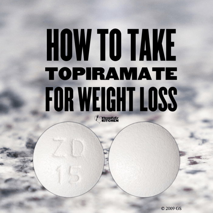 Topiramate weight loss