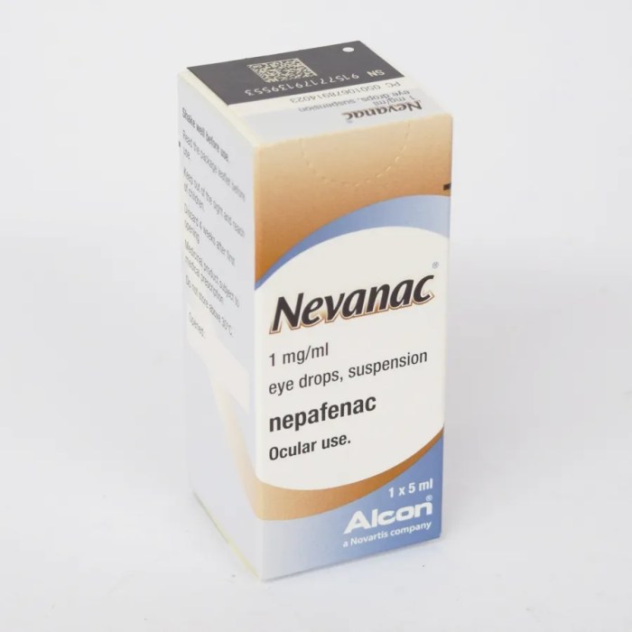 Nevanac eye drops