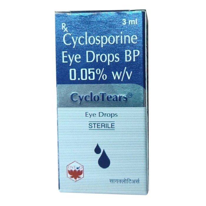 Cyclosporine eye drops generic restasis