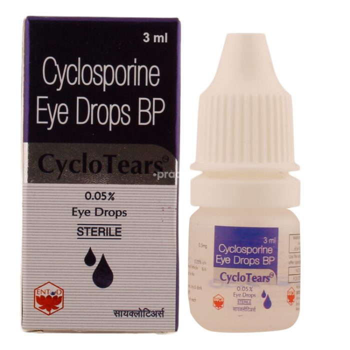 Cyclosporine eye drops