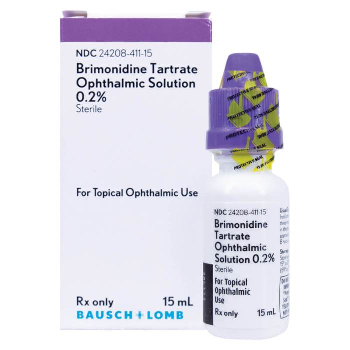 Brimonidine tartrate drops dropper allopathic ophthalmic 5ml