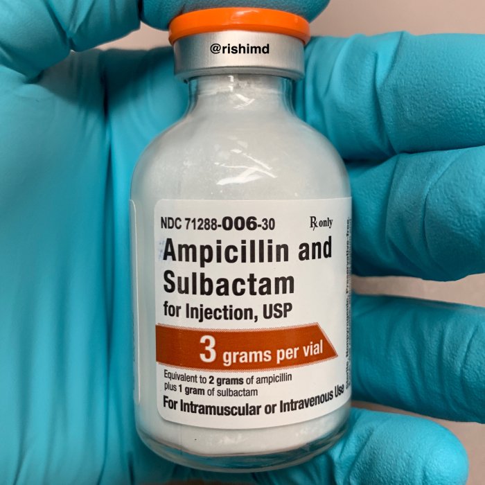 Ampicilina sulbactam polvo